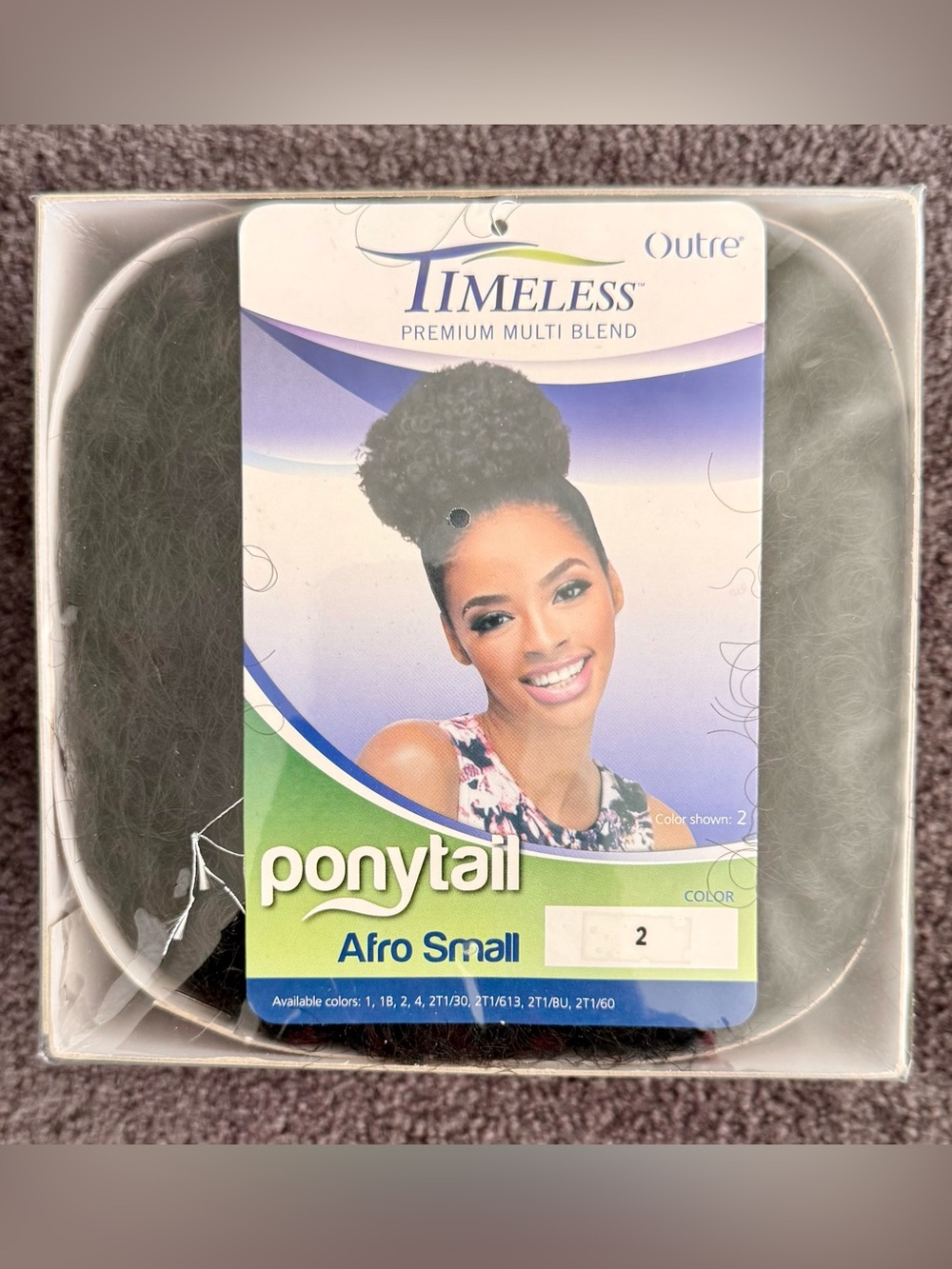 “Outre” Timeless Premium Multi Blend #2 Dark Brown 🤎 Afro Drawstring Ponytail